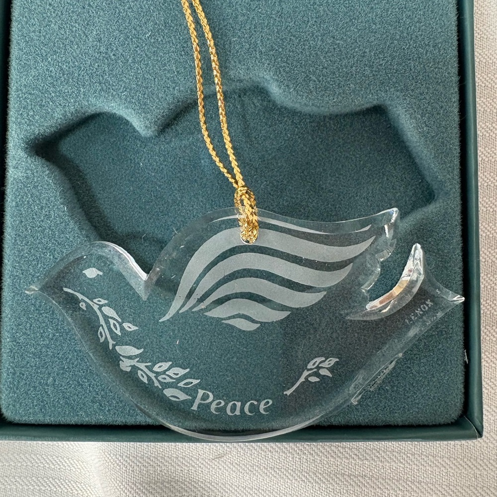 Lenox Crystal Dove Ornament In Box